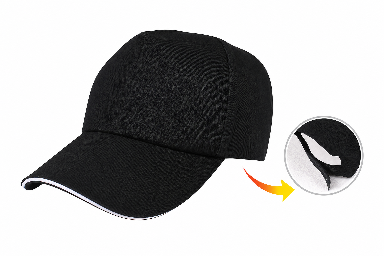 5 PANEL COTTON BASEBALL CAP